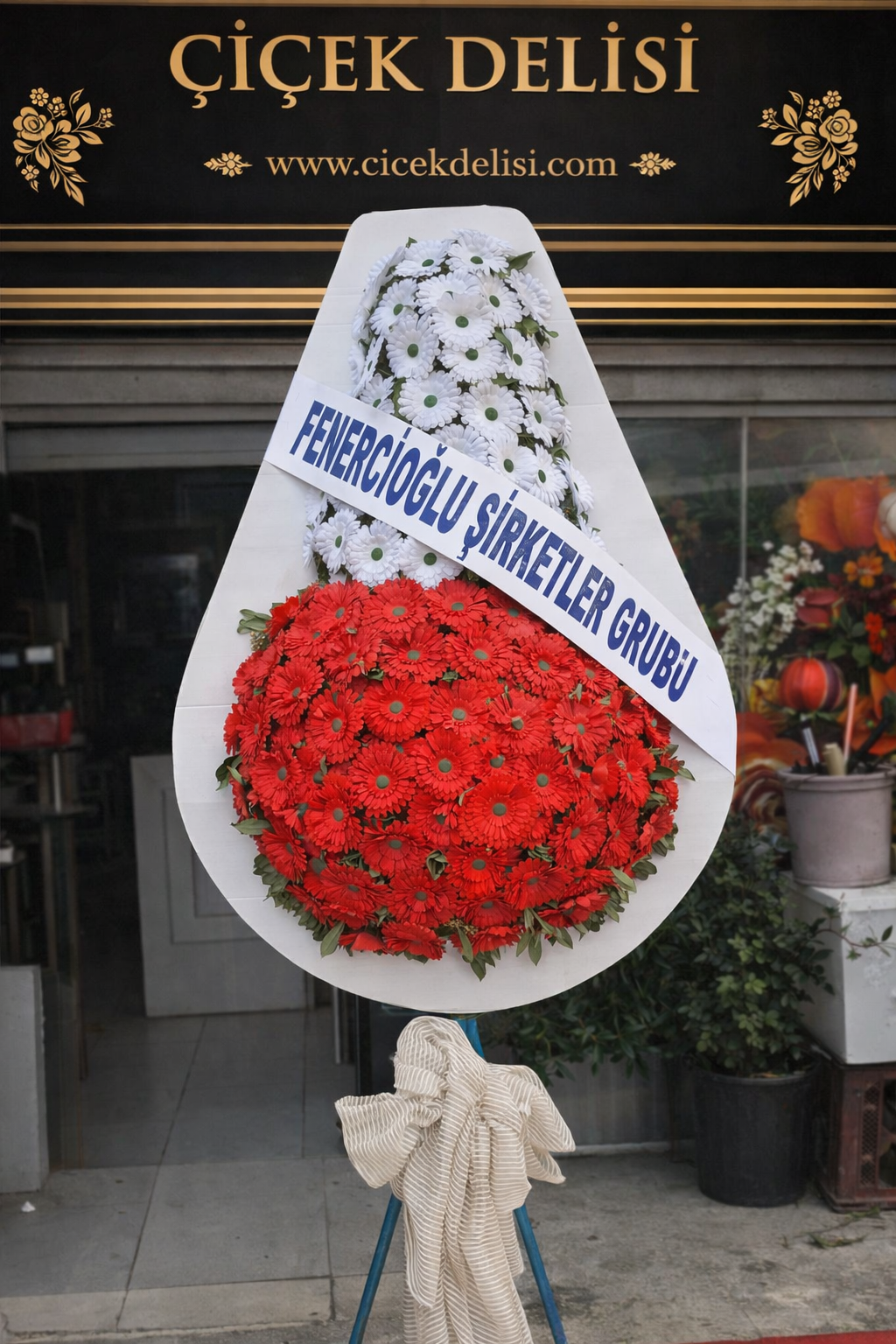 Tekli K�rm�z� beyaz �elenk (Kal�c�)